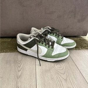 Nike Green and White Sneakers